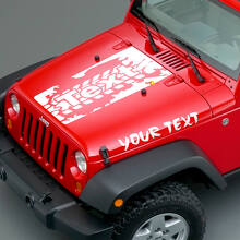 Reifenprofil Motorhauben-Vinylaufkleber-Set für Jeep Wrangler_2
