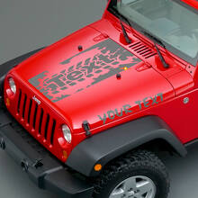Reifenprofil Motorhauben-Vinylaufkleber-Set für Jeep Wrangler_3
