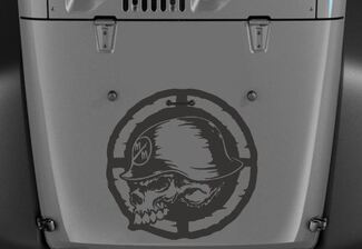 Jeep Wrangler Aufkleber Destressed Metal Mulisha Vinyl Motorhaubenaufkleber 20 x 20 H196