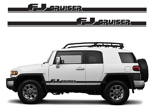Markierte Seitenstreifen Vinyl-Aufkleber-Set für Toyota FJ Cruiser