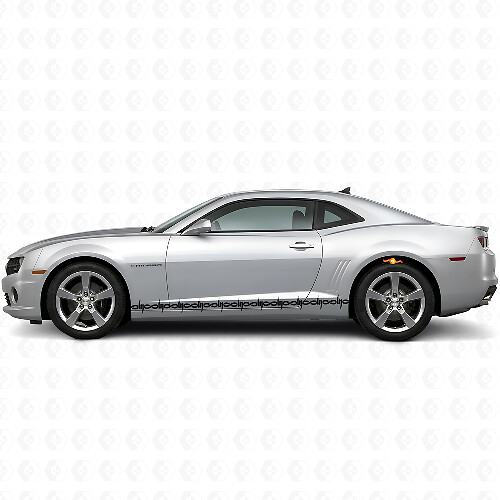 Stacheldraht Seitenstreifen Vinyl-Aufkleber-Set für Dodge Challenger Charger