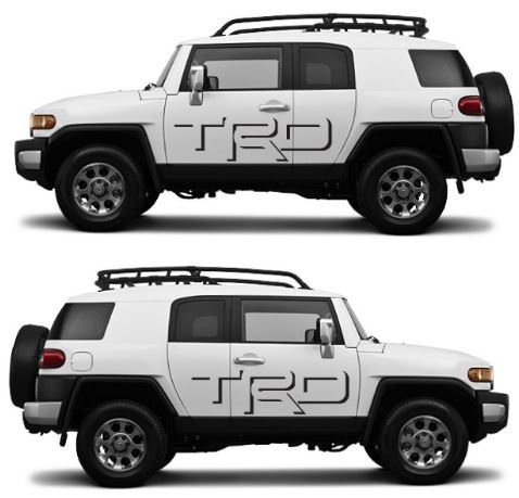 TRD Shadow Toyota FJ CRUISER Aufkleber Vinyl Seitentür Grafiken 5