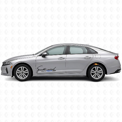 Sports Mind Powered by Kia Sport Seiten Vinylaufkleber-Set für Kia Fahrzeuge