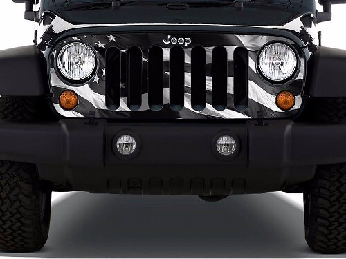 US-Flaggen-Kühlergrillfolie Aufkleber für Jeep Wrangler