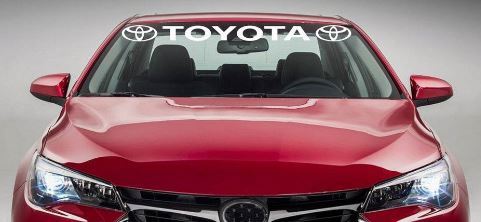 Toyota Logo Windshield Banner Vinyl-Aufkleber für Toyota Fahrzeuge