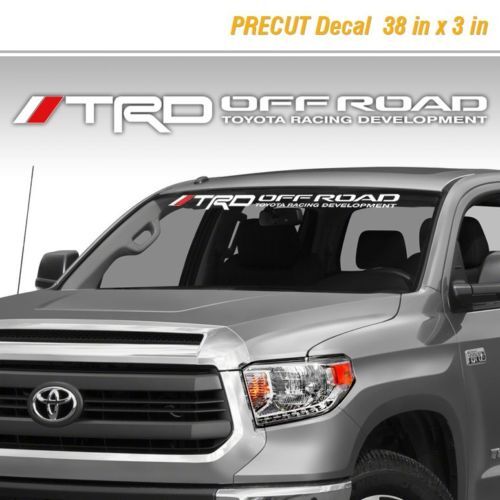 TRD Off-Road Style Windschutzscheiben-Aufkleber für Toyota Tacoma/Tundra