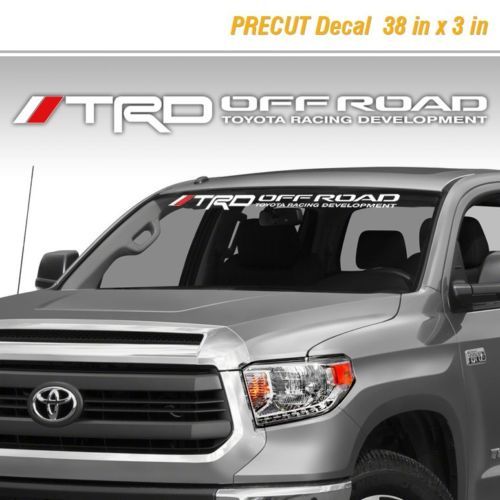 Toyota TRD Off Road Racing Tacoma Tundra Vinyl Aufkleber Aufkleber LKW Windschutzscheibe 1