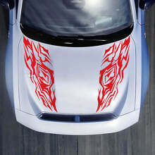 Hood Dual Trible Decal Sticker für Dodge Charger Electric
 3