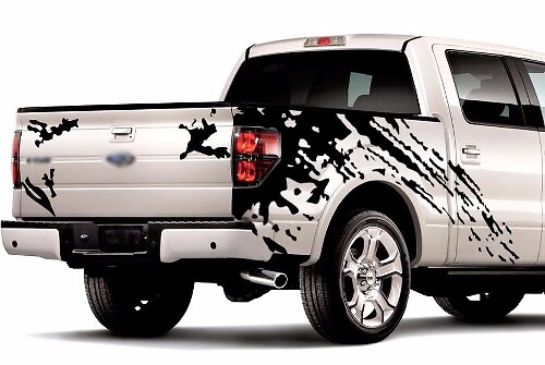 Schlamm-Spritzschutz Seitenwand Vinyl-Aufkleber-Set für Pickup Trucks