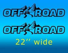 Mountains Style Offroad Haubenaufkleber Paar für Jeep Wrangler_2