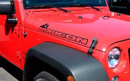 Paar Haubenrollen-Vinyl-Aufkleber für JEEP WRANGLER RUBICON SAHARA JK CJ TJ YJ