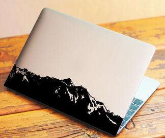 Berge Laptop-Vinyl-Aufkleber, passend für 13 Zoll MacBook Pro oder individuell anpassbar
