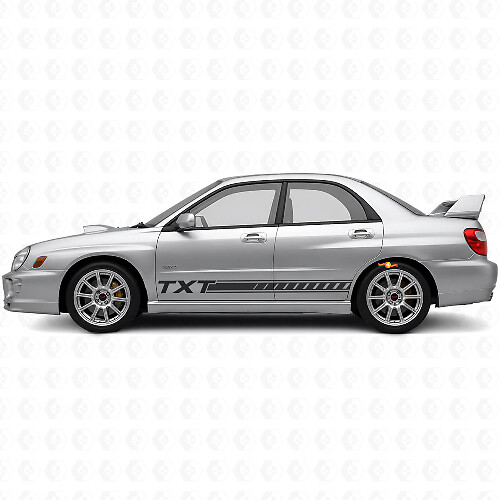 Custom Streifen Schweller Vinyl-Aufkleber-Kit für Subaru Impreza 2002-07