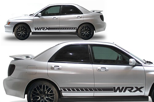 Rocker Panel benutzerdefinierte Vinyl -Aufkleber -Aufkleber -Kit Fit Suba Impreza
