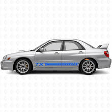 Custom Streifen Schweller Vinyl-Aufkleber-Kit für Subaru Impreza 2002-07_2
