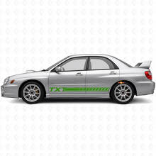 Custom Streifen Schweller Vinyl-Aufkleber-Kit für Subaru Impreza 2002-07_3