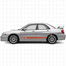 Custom Streifen Schweller Vinyl-Aufkleber-Kit für Subaru Impreza 2002-07_4