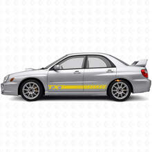 Custom Streifen Schweller Vinyl-Aufkleber-Kit für Subaru Impreza 2002-07_5