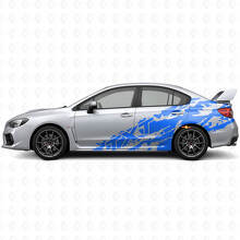 Schmutzspritz- & benutzerdefiniertes Text-Seiten-Vinyl-Aufkleber-Kit für Subaru Impreza STI WRX 2002-07_2