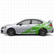Schmutzspritz- & benutzerdefiniertes Text-Seiten-Vinyl-Aufkleber-Kit für Subaru Impreza STI WRX 2002-07_3