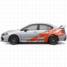 Schmutzspritz- & benutzerdefiniertes Text-Seiten-Vinyl-Aufkleber-Kit für Subaru Impreza STI WRX 2002-07_4