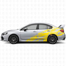 Schmutzspritz- & benutzerdefiniertes Text-Seiten-Vinyl-Aufkleber-Kit für Subaru Impreza STI WRX 2002-07_5