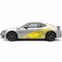 Schlamm Spritzer & Benutzerdefinierter Text Seiten Vinyl Aufkleber Set für Suba BRZ_5