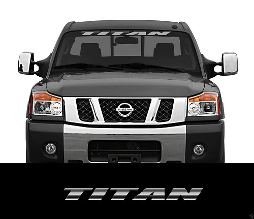 TITAN Nissan Frontscheibenfenster Banner Aufkleber Sticker titan nismo
