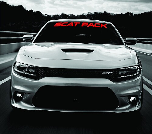 Dodge Charger SCAT PACK Windschutzscheiben-Banner-Aufkleber für 2011–2017 SRT MOPAR 392 Scatpack
