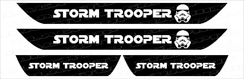 Storm Trooper Einstiegsleisten Vinylaufkleber für Dodge Charger 2006-2017