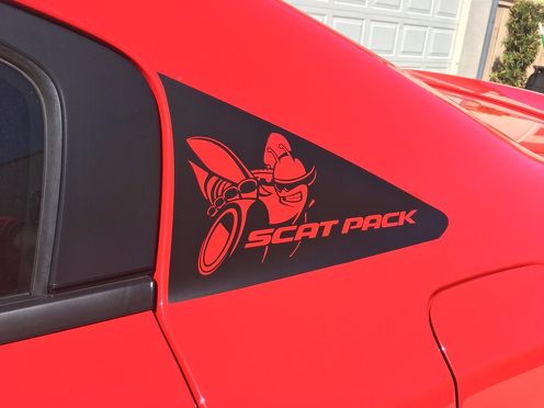 Dodge CHARGER SCAT PACK C-Säulen-Aufkleber 2011 2012 2013 2014 2015 2016 2017–2020 Scatpack