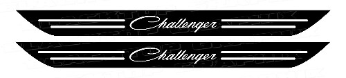 Classic Script Türschweller Vinylaufkleber für Dodge Challenger 2006-2017