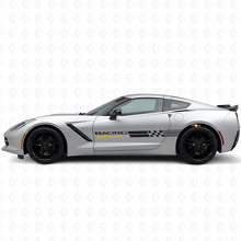 Racing Sport Seitenstreifen Vinyl Aufkleber Set für Chevy Corvette_4