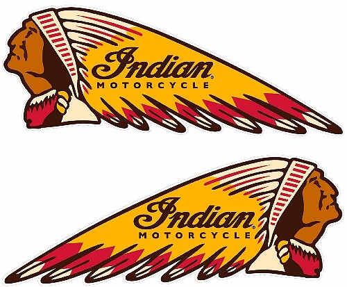 Indian Motorcycle War Bonnet Stil Vinylaufkleber