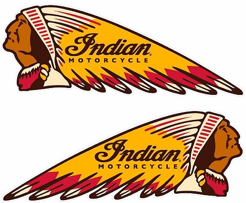 Indian Motorcycle War Bonnet Stil Vinylaufkleber