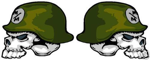 Metal Mulisha Stil Schädel Helm Vinyl Aufkleber Sticker