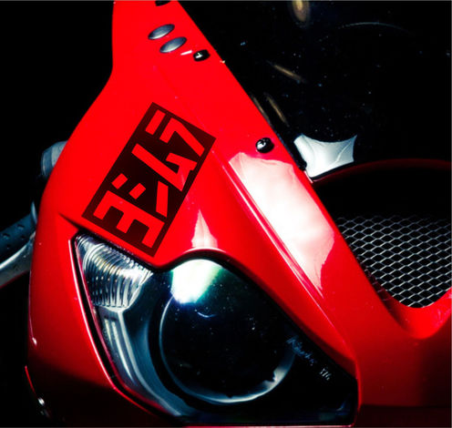 3 x Yoshimura Moto Aufkleber für Verkleidungshelm Aufkleber Motorrad Auspuff