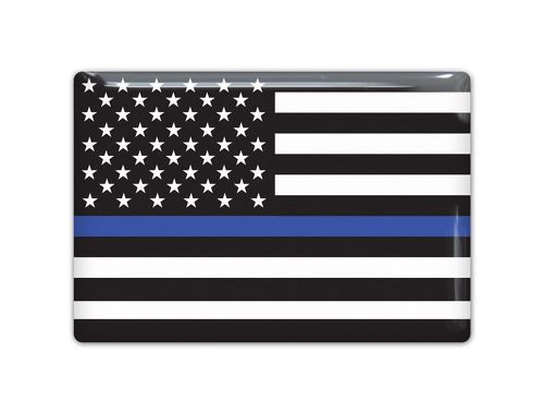 USA-Polizeiflaggen-Emblem Stolzer Autoaufkleber 3D gewölbter Aufkleber
