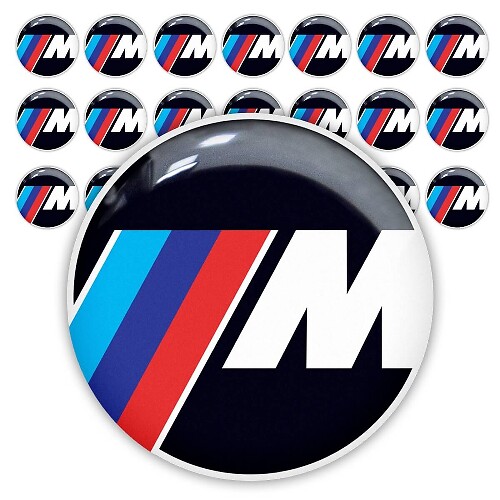M-Style 3D gewölbtes Emblem-Aufkleber-Set für BMW