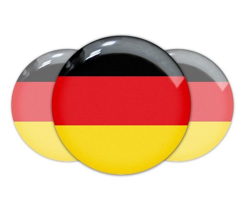 3 Stück Deutschland deutsche Flagge gewölbtes Emblem Aufkleber Aufkleber BMW Mercedes Porsche VW