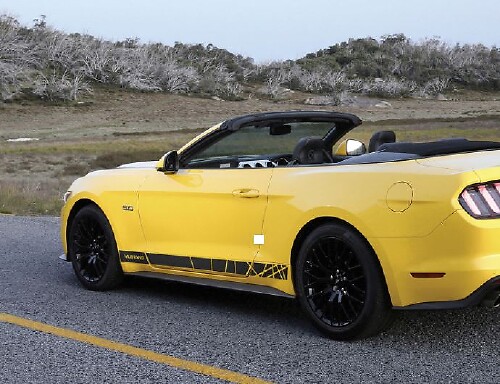 Ford Mustang der 6. Generation Grafik-Seitenstreifen Aufkleber Retro Ford Performance
