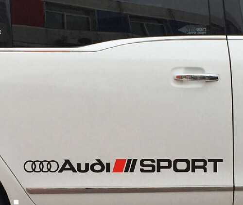 Audi Sport Seitenleisten Racing Vinylaufkleber für Audi