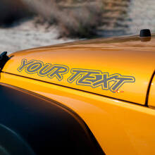 Benutzerdefinierte Umrissbuchstaben Motorhauben-Vinylaufklebersatz für Jeep Wrangler_2