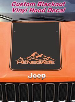 Jeep Renegade 2015 & 2016 Verdunkelungs-Vinyl-Motorhaubenaufkleber Ren_13