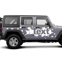 Seitliche Aufkleber-Kit mit Farbspritzern für Jeep Wrangler JK JL_2