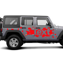 Seitliche Aufkleber-Kit mit Farbspritzern für Jeep Wrangler JK JL_3