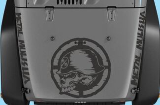 Jeep Wrangler Destressed Metal Mulisha 5-teiliges Set Vinyl-Aufkleber H197
