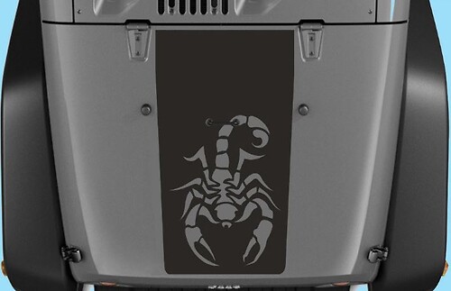 Jeep Aufkleber Aufkleber Jeep Wrangler Blackout Scorpion Vinyl Hood Aufkleber H114
