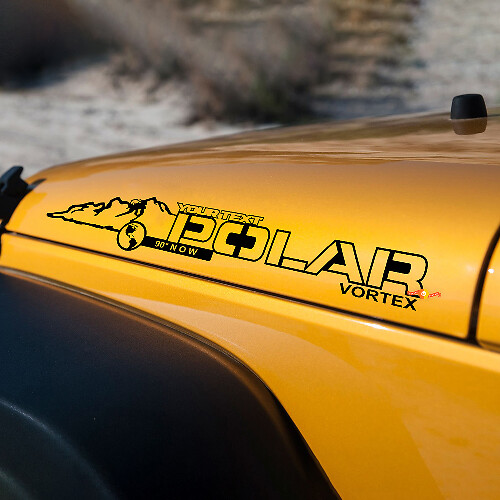 Polar Vortex Vinyl Haubenaufkleber Decals für Jeep Wrangler JK JKU