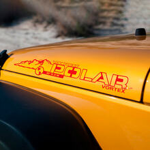 Polar Vortex Vinyl Haubenaufkleber Decals für Jeep Wrangler JK JKU 3